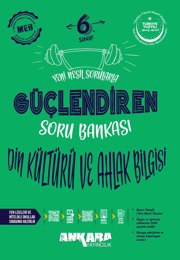 Ankara Yayıncılık - 6. Sınıf Din Kültürü ve Ahlak Bilgisi Güçlendiren Soru Bankası