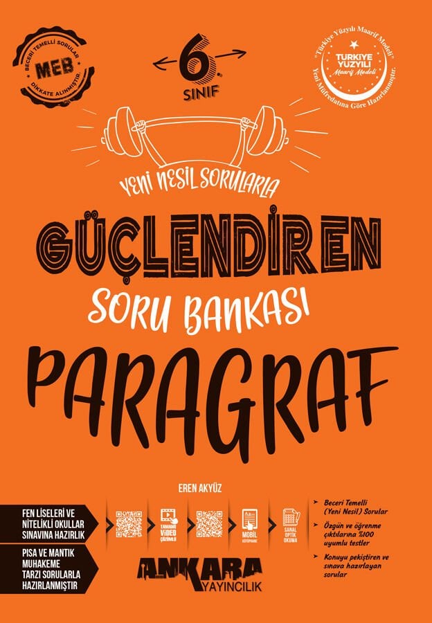 Ankara Yayıncılık - 6. Sınıf Paragraf Güçlendiren Soru Bankası