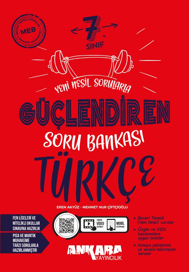 Ankara Yayıncılık - 7. Sınıf Türkçe Güçlendiren Soru Bankası