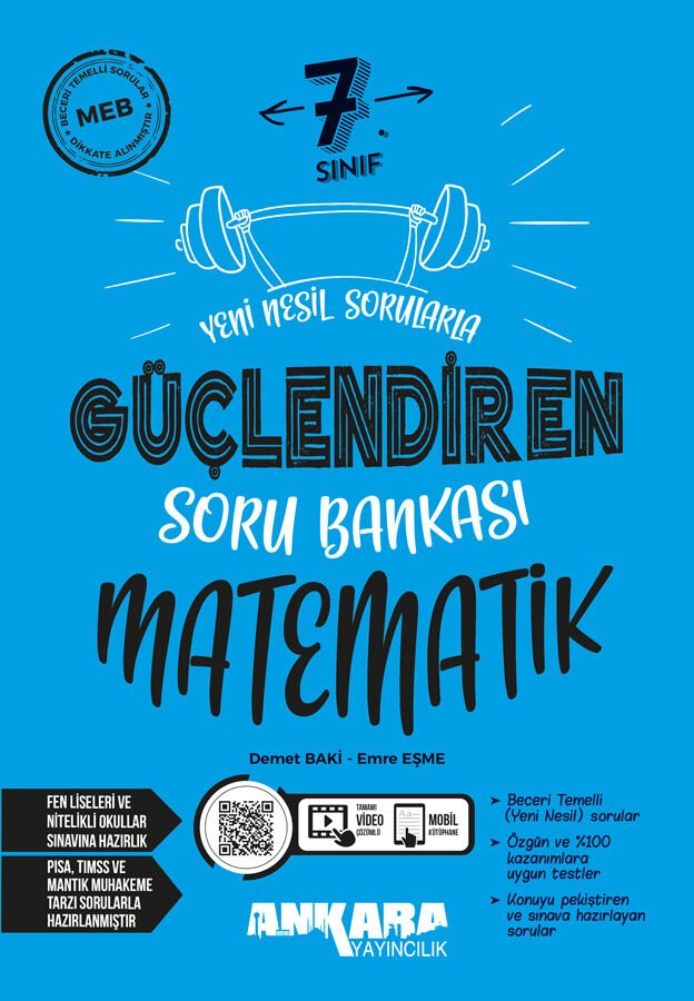 Ankara Yayıncılık - 7. Sınıf Matematik Güçlendiren Soru Bankası