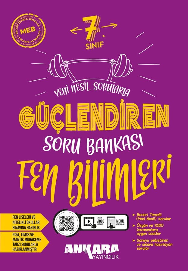 Ankara Yayıncılık - 7. Sınıf Fen Bilimleri Güçlendiren Soru Bankası