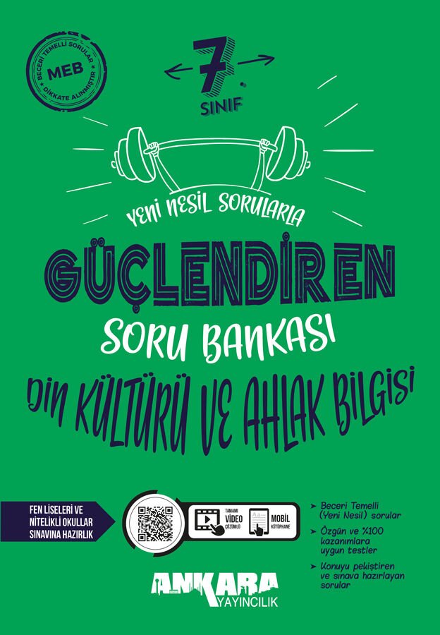 Ankara Yayıncılık - 7. Sınıf Din Kültürü ve Ahlak Bilgisi Güçlendiren Soru Bankası