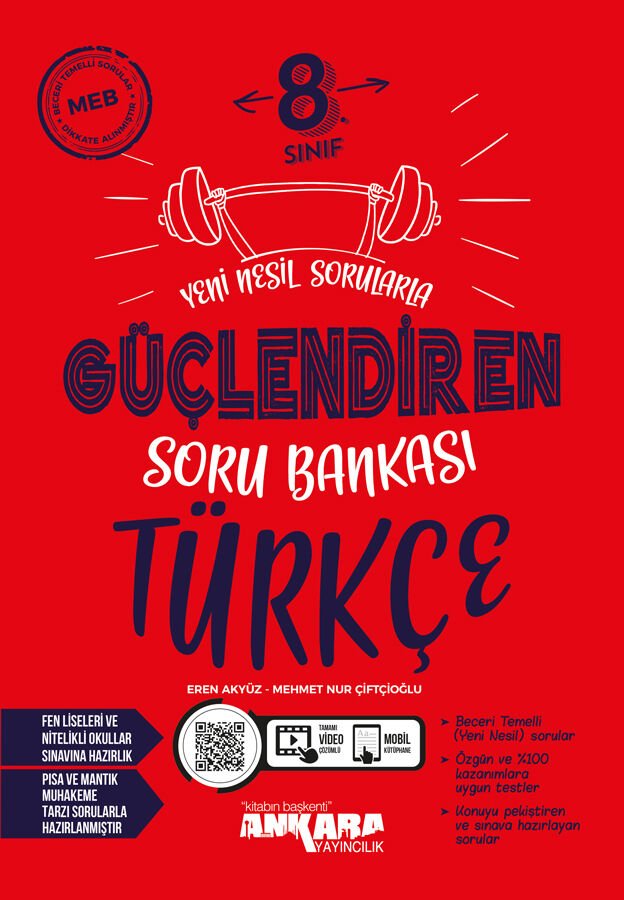 Ankara Yayıncılık - 8. Sınıf Türkçe Güçlendiren Soru Bankası