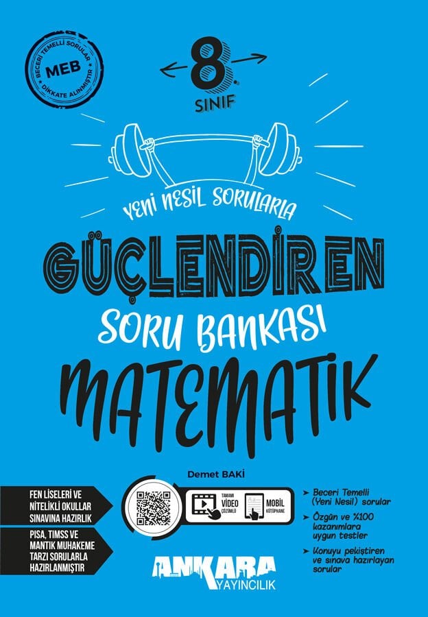 Ankara Yayıncılık - 8. Sınıf Matematik Güçlendiren Soru Bankası