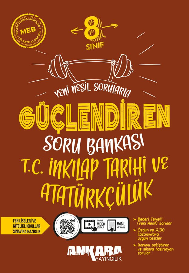 Ankara Yayıncılık - 8. Sınıf İnkılap Tarihi ve Atatürkçülük Güçlendiren Soru Bankası