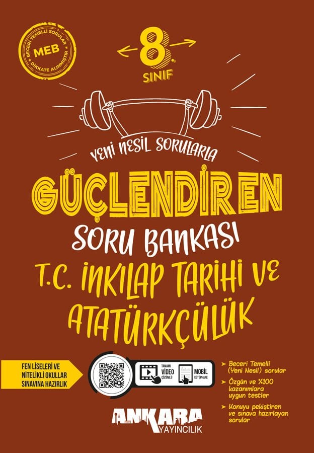 Ankara Yayıncılık - 8. Sınıf İnkılap Tarihi ve Atatürkçülük Güçlendiren Soru Bankası