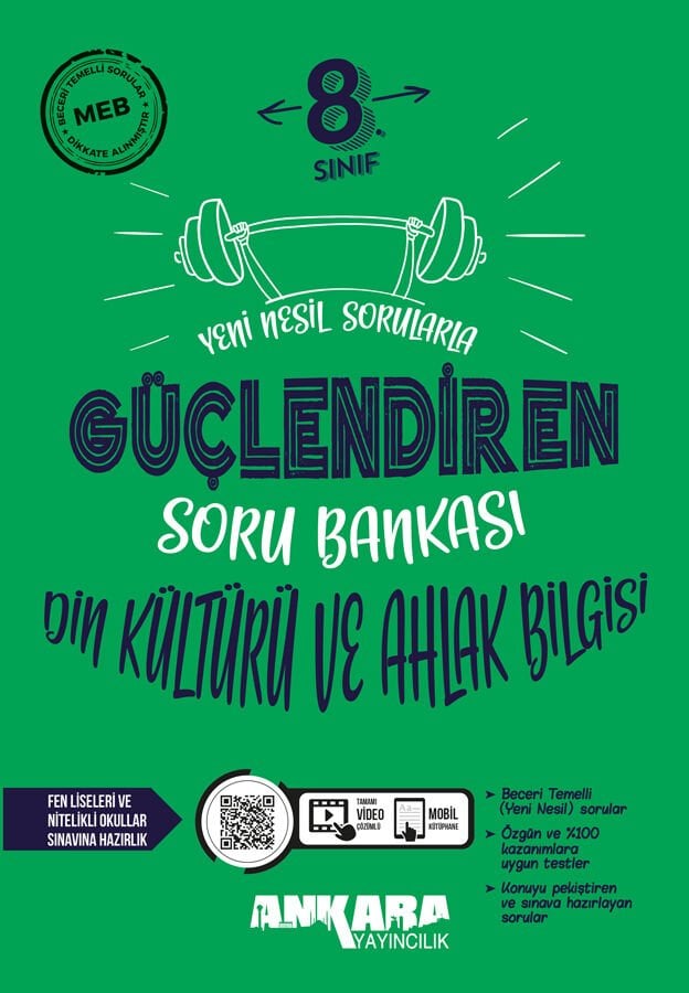 Ankara Yayıncılık - 8. Sınıf Din Kültürü ve Ahlak Bilgisi Güçlendiren Soru Bankası