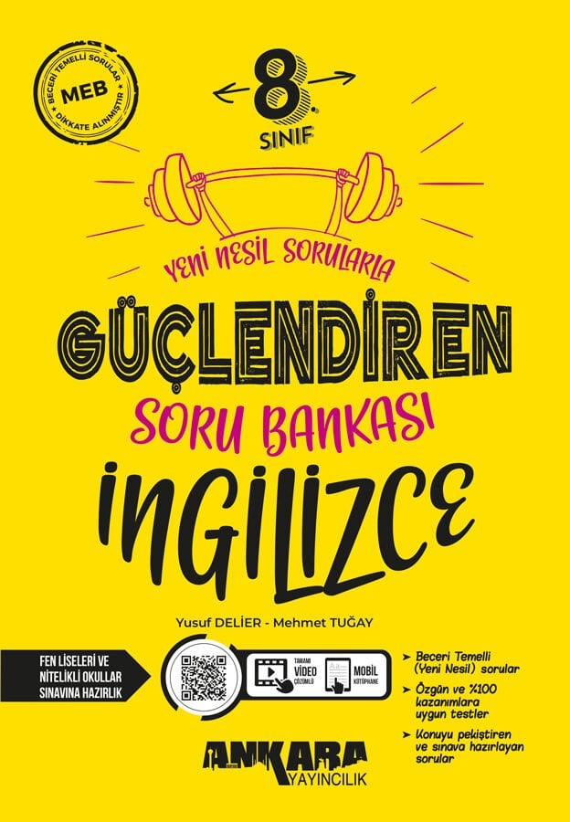 Ankara Yayıncılık - 8. Sınıf İngilizce Güçlendiren Soru Bankası