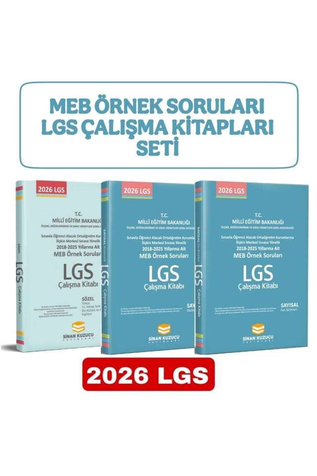 Sinan Kuzucu - Meb Örnek Soruları 2026 Çalışma Kitabı Sayısal Sözel Set
